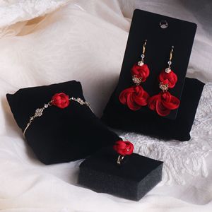Korean Style Retro Bamboo Woven <b>Bracelet</b> Rose Flower Pattern Zinc Alloy Women's Jewelry Anji Origin Winter 2025 - Product Image 4