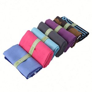 Serviette de sport en microfibre sur mesure, séchage rapide, avec logo personnalisé, vente en gros, serviette de sport en microfibre avec bande élastique - Product Image 6