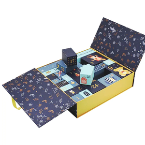 Custom Adventskalender Lege Luxe Kartonnen Papier Cadeau Schoonheid Cosmetische Verpakking Countdown Kerst Adventskalender Doos - Product Image 3