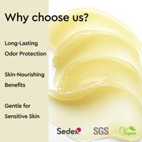 Crème déodorante naturelle de suif de boeuf huile de noix de coco huile d'arbre à thé baume déodorant absorbant la sueur des aisselles
