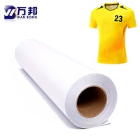 Papier de sublimation textile imperméable à séchage rapide, très vendu, 38GSM, blanc, papier de transfert pour vêtements, Wanbang WBsup-G 38