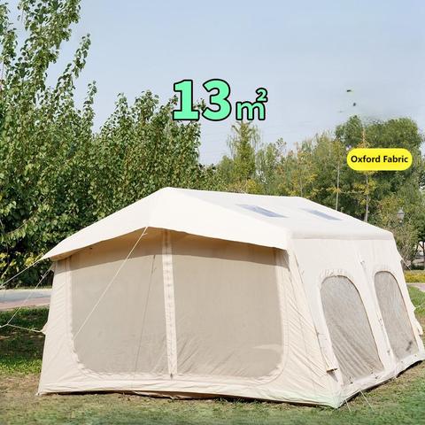 PF New Inflatable Tent Lightweight Portable 13.68㎡ Family Oxford Cloth Outdoor Camping Automatic Pop-up Waterproof Sunshade Tent