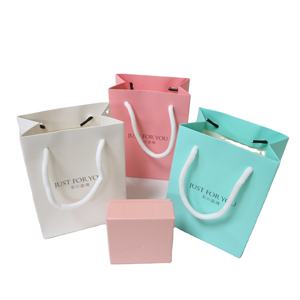 Custom Logo Printed <b>Gift</b> <b>Bag</b> Packaging Coated Paper Shopping <b>Bag</b> Handle Ribbon for Candle Craft Lamination Hot Stamping Surface - Product Image 1