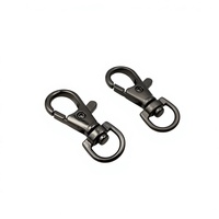 Mousqueton pivotant de 10 mm pour porte-clés, fermoir mousqueton, connecteur d'anneau de clé fendu pour sac, ceinture, chaînes de chien, fabrication de bijoux DIY