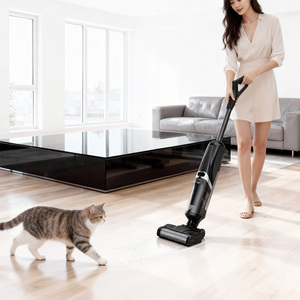 Nettoyeur de sols humides/secs Tikosum avec moteur sans balais, batterie 2600 mAh, auto-nettoyant, écran LED pour usage domestique, sols durs <span class=keywords><strong>et</strong></span> <span class=keywords><strong>tapis</strong></span> - Product Image 4
