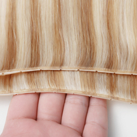 Penawaran Terbaik 100% Rambut Asli Remy Double Drawn Full Cuticle Aligned Ekstra Tak Terlihat Genius butterfly Weft Ekstensi Rambut Manusia