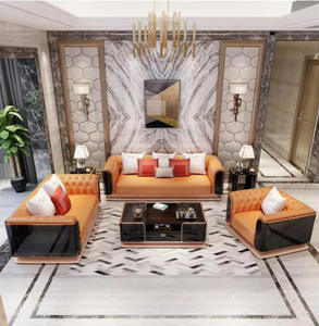 नवीनतम विला इंटीरियर डिजाइन लक्जरी इतालवी ब्रांड हाई एंड लिविंग रूम सोफा आधुनिक फर्नीचर सोफा आधुनिक फर्नीचर सोफे सेट करता है। - Product Image 2