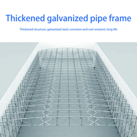 Tente de rangement pliable à grande capacité, résistante au vent et au soleil, pour l'extérieur