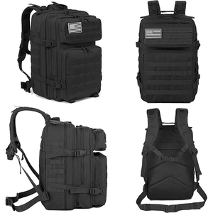 Sac à dos de randonnée unisexe personnalisé, camouflage multicolore, pour la montagne, avec cadre interne, 36-56L, en polyester Oxford 900D, fermeture éclair et fermoir, imperméable - Product Image 6