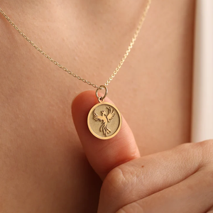 สร้อยคอรูป<span class=keywords><strong>นก</strong></span>สีทองแบบสั่งทำจี้รูป<span class=keywords><strong>นก</strong></span>ฟีนิกซ์สีทองเครื่องประดับนกฟีนิกซ์แบบสั่งทำของขวัญสำหรับผู้หญิง - Product Image 2