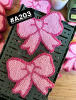 Nouvelle maison sous-verres et poinçon aiguille tapis mode mignon rose arcs touffeté tricot tasse tapis pendaison de crémaillère cadeau