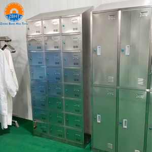 Armoire <span class=keywords><strong>de</strong></span> rangement industrielle en acier inoxydable 304 sur mesure pour vestiaire du personnel d'usine et d'<span class=keywords><strong>abattoir</strong></span> - Product Image 2