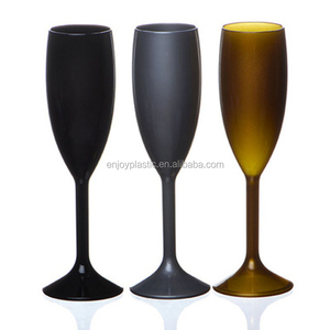 Flûte à <span class=keywords><strong>champagne</strong></span> en <span class=keywords><strong>plastique</strong></span> rigide réutilisable de 6 oz avec logo personnalisé coloré - Product Image 2