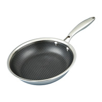 Cuisinière à induction personnalisée en acier inoxydable 304 avec revêtement en nid d'abeille antiadhésif et poêle à gaz en métal compatible