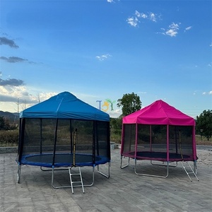 12FT 14FT Adults Outdoor Indoor Big Safety Garden Child/Kids Fitness Jumping Bungee Recreational <strong>Trampoline</strong> with <strong>Tent</strong> for Sale - Product Image 2
