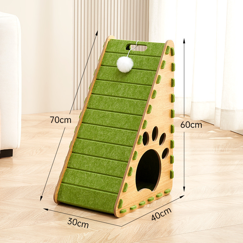 ผ้าสักหลาด MDF ทรงสามเหลี่ยมสีเขียวอะโวคาโด