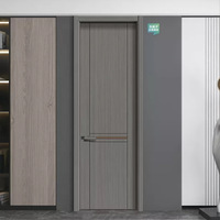Porte intérieure insonorisée en bois pour la maison, ensemble de porte de chambre en bois massif composite écologique sur mesure pour la décoration intérieure