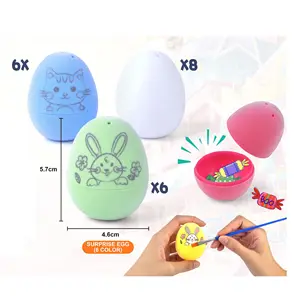 2023 çocuklar yeni boyama yumurta oyuncaklar eğitim çizim renk DIY yumurta seti oyuncak