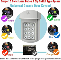 Teclado Inalámbrico para Puerta de Garaje 877Max, Sistema de Entrada, Abrepuertas de Garaje Remoto, Compatible con Todos los Modelos de Puertas de Garaje