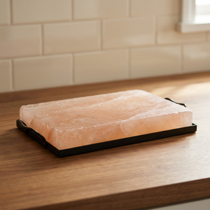 Plaque de cuisson sculptée en sel rose de l'Himalaya 100% naturel, pour usage culinaire, artisanat de sel en pierre, vente en gros, marque privée OEM - Product Image 1