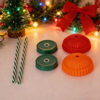 600 ml Ayı Şeklinde Meyve Suyu Kahve Şişesi Sevimli Renkli Vidalı Kapaklı Pipetli Buzlu Yarı Saydam Gradyan Renkli Spreyli Noel