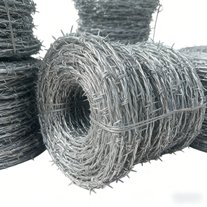 Alambre de púas de una sola bobina, tipo <span class=keywords><strong>concertina</strong></span>, galvanizado en caliente, para protección de fronteras BTO 22 - Product Image 1