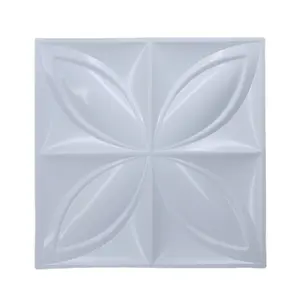 3d wand bilden Suppliers-30cm 3D Plastic Molds For 3D Tile Panels Mold Plaster Wall Stone Wall Art Decor Plastic Form 3D wand panel aufkleber decke panel