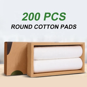 Dùng một lần mặt hữu cơ bông pad của mỹ phẩm trang điểm Remover <span class=keywords><strong>Pads</strong></span> - Product Image 3