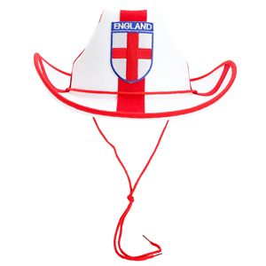 Sombrero <span class=keywords><strong>de</strong></span> Vaquero Personalizado con Diseño Deportivo, para Hombres y Mujeres, para Fiestas, Playa, Fútbol, Copa, Bandera Cruzada <span class=keywords><strong>de</strong></span> Inglaterra, Estilo Y2K - Product Image 4