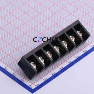 HB9500-9.5-7P Barrier Terminal Block Through hole Component (THT),P=9.5mm Connector Three Sides 9.5mm 1x7P Straight Pin - Product Image 1