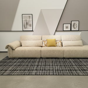Divano Letto Modulare <span class=keywords><strong>Moderno</strong></span> VONLIVA in Legno Massello e Vera Pelle, Personalizzabile per <span class=keywords><strong>Soggiorno</strong></span> di Villa - Product Image 5