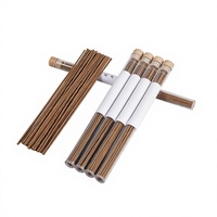 Encens chinois artisanal de haute qualité, mélange quadruple d'agarwood et de bois de santal, en tube acrylique de 10g
