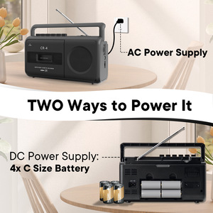 Reproductor de Casetes Portátil Multifunción con Radio AM/FM para Uso en Casa y Auto, Ranura para Tarjeta USB/TF, Material Plástico, Diseño Compacto - Product Image 4