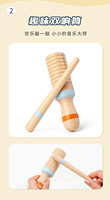 Musical Instrument Neutral Color Musical Toy Montessori Baby Wooden Percussion Instruments Modern Xylophone Music Toys
