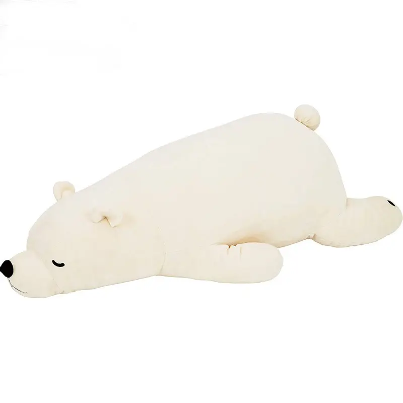 Grande orso polare peluche Super morbido cuscino per dormire Mc orsacchiotto bianco prezzo all'ingrosso orso bianco decorazioni natalizie a forma di cane