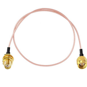 Câble <span class=keywords><strong>coaxial</strong></span> d'antenne Luckyconnectors YRL-201 RG316 de haute qualité, SMA mâle, MMCX mâle, angle droit, 50 ohms, certifié RoHS, échantillon gratuit - Product Image 2