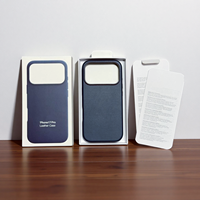 Casing Kulit Magnetik Original 1:1 untuk iPhone 18 Pro Max 17 16 15 Pro Max, Pelindung Animasi Magnetik Resmi