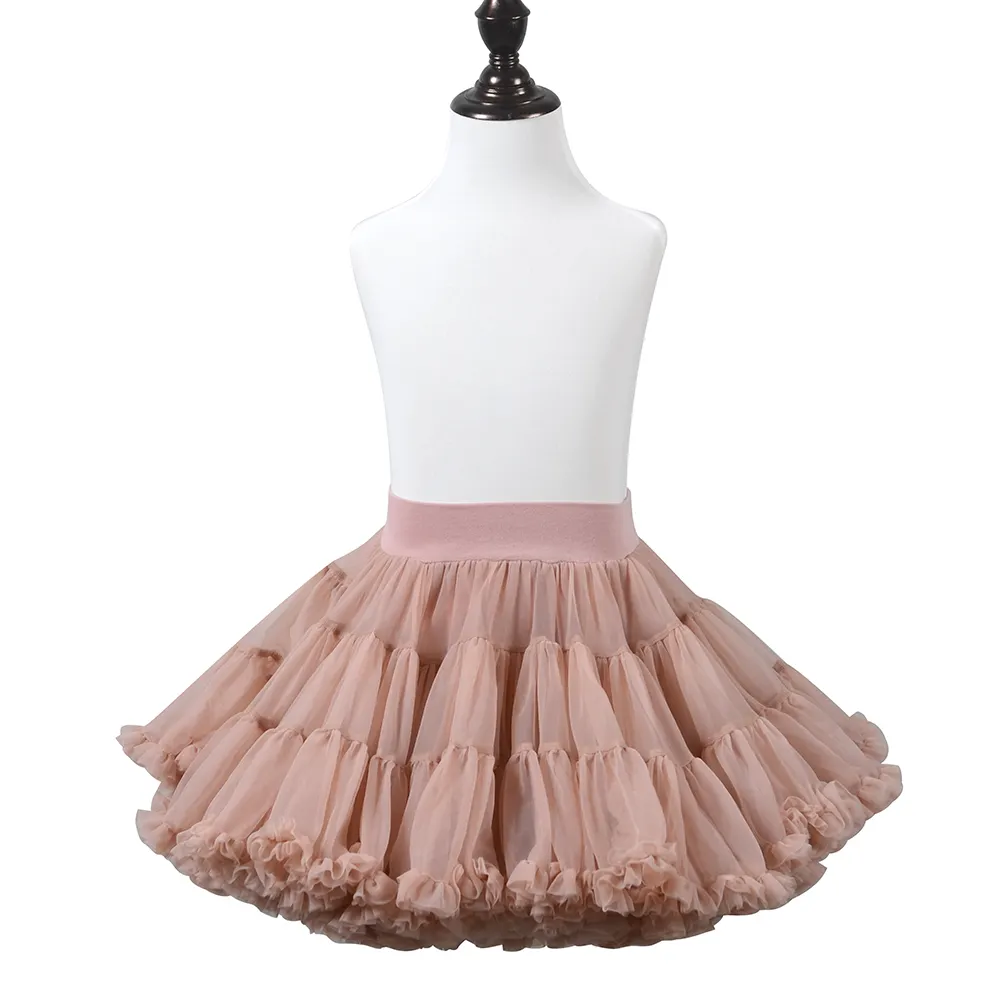 Детская юбка-пачка для танцев, розовая Однотонная юбка-пачка с разными цветами, 2022