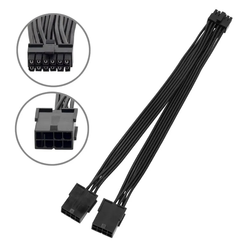 RTX3070 30803090用の12ピンからデュアル8ピンPCIEGPU電源アダプター