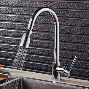 Cheap Pull-Out Rainfall Kitchen Brass Flexible Hotel Use Modern Single Handle Hot/Cold Water MK9824-DX-2 Pull-Out <b>Spray</b> Head Ext - Product Image 5