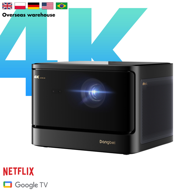 2025 Hot Selling Dangbei Mars Pro2 Global Version UHD 4K 2450 ISO Lumens 3D Ready DLP Laser HDR10+ Smart Projector MEMC Auto