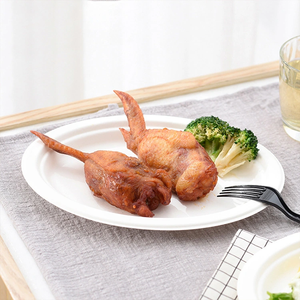 Assiettes jetables écologiques en bagasse de canne à sucre biodégradable, recyclable et compostable - Product Image 4