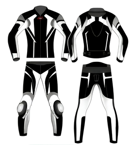 Traje de Carreras de Cuero de Dos Piezas Personalizado para Motociclista, Último Modelo, Traje de Carreras de Cuero Genuino para Motociclista - Product Image 4