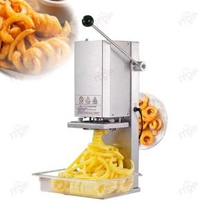 Cortar Width7 Mm/9 Mm Máquina espiral Fren automático 100 kg/h Twist Potato Slicer Máquina cortadora en espiral de patatas - Product Image 5
