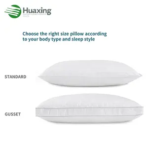 Bedding Bed Pillows For Sleeping Queen Size Cooling White Hotel Quality Sleep Basic Gusseted Pillow