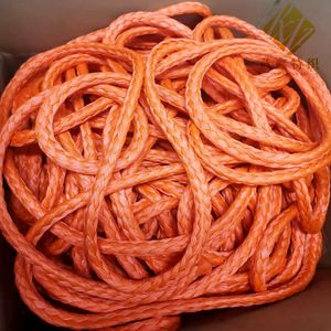 LANXIN Corde de treuil d'amarrage en fibre UHMWPE tressée double 12 brins 12 mm, haute résistance, légère, résistante aux UV et à la corrosion - Product Image 2