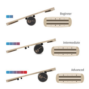 Zhensheng, venta al por mayor, entrenador de estabilidad personalizado, Fitness, Yoga, tabla de equilibrio de madera con rodillo - Product Image 4