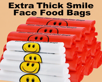 Sacs de courses en plastique HDPE flexibles personnalisables avec fonction de sécurité, imprimés, ergonomiques, pour salades, vente en gros d'usine