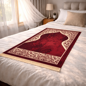 Tappetino da <span class=keywords><strong>Preghiera</strong></span> Musulmano di Grandi Dimensioni, Morbido <span class=keywords><strong>Tappeto</strong></span> Islamico in Flanella <span class=keywords><strong>per</strong></span> Famiglia - Product Image 1