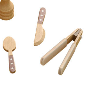 ชุดของเล่นไม้ยอดนิยมสำหรับเด็กขนาด145*100*50 Fiesta ชุดรับประทานอาหารพร้อมเครื่องใช้บนโต๊ะอาหารของเล่นหัดเดินและของเล่นแบบดึง - Product Image 2